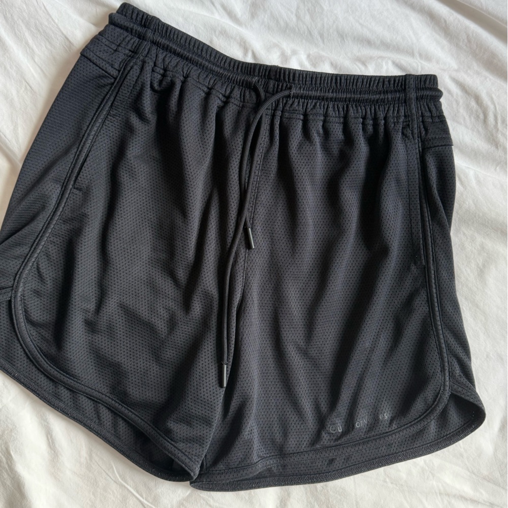 Outdoor Voices Black Mesh Basketball Shorts